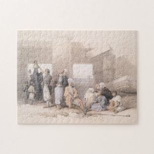 Bedouin Family bij de tempel van Amun, Thebes, Egy Legpuzzel
