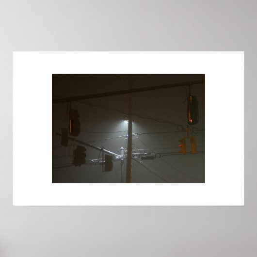 Bedragen in de mist poster (Voorkant)