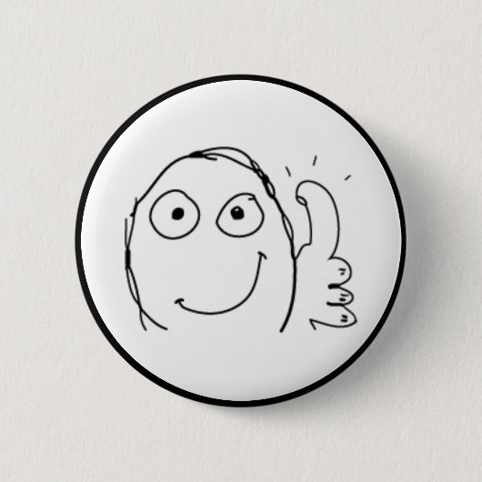 Bedreeg Comic Meme. Ronde Button 5,7 Cm (Voorkant)