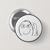 Bedreeg Comic Meme. Ronde Button 5,7 Cm (Voorkant /achterkant)