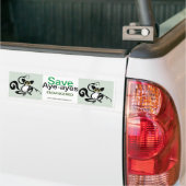 Bedreigd dier - Save AYE-AYES - Conservation - Bumpersticker (Op Truck)