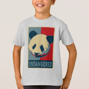 Bedreigd ontwerp van de Panda-Pop T-shirt