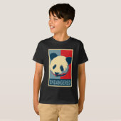 Bedreigd ontwerp van de Panda-Pop T-shirt (Voorkant volledig)