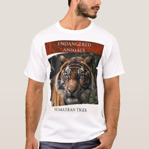 bedreigde dieren - Sumatran Tiger T-shirt