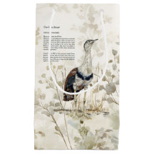 Bedreigde handgeschilderde grote Indische bustard