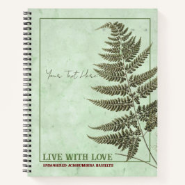 Bedreigde Planten: Acrorumohra hasseltii Notitieboek