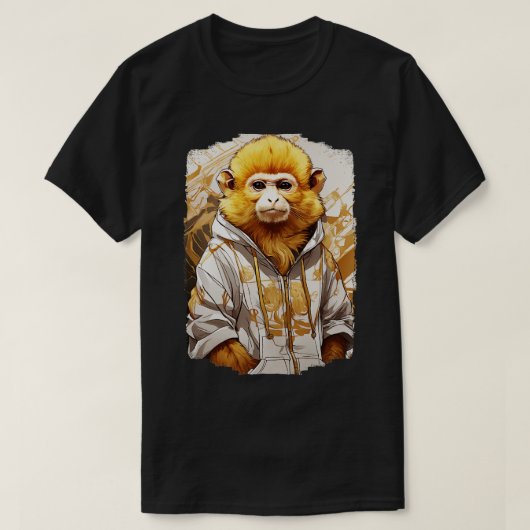 Bedreigde soort GoldenLion Tamarin Marlow T-shirt (Design voorkant)