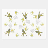Bedreigde Swallowtail en Honeyeater Handbeschilder Inpakpapier Vel (Voorkant 2)