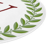 Bedreiging met monogram snijplank (Hoek)