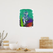 Bedreiging van het Poster van de Zee (Keuken)