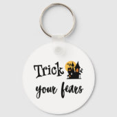 Bedrieg je angsten, behandel jezelf sleutelhanger (Achterkant)