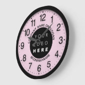 Bedrijf Abstracte roze pasta SPA Naam Slogan Grote Klok (Hoek)