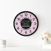 Bedrijf Abstracte roze pasta SPA Naam Slogan Grote Klok (Huis)