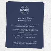 Bedrijf Adverteren | Navy Blue Modern Logo Flyer