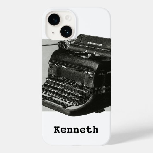  bedrijf, Antiek Kantoor handmatige schrijfmachine Case-Mate iPhone Case (Achterkant)