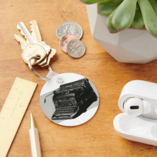 bedrijf, Antiek Kantoor handmatige schrijfmachine Sleutelhanger
