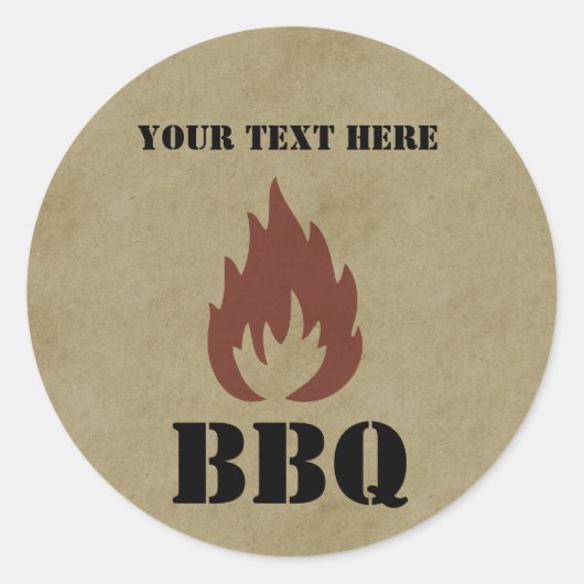 Bedrijf BBQ Stickers (Voorkant)