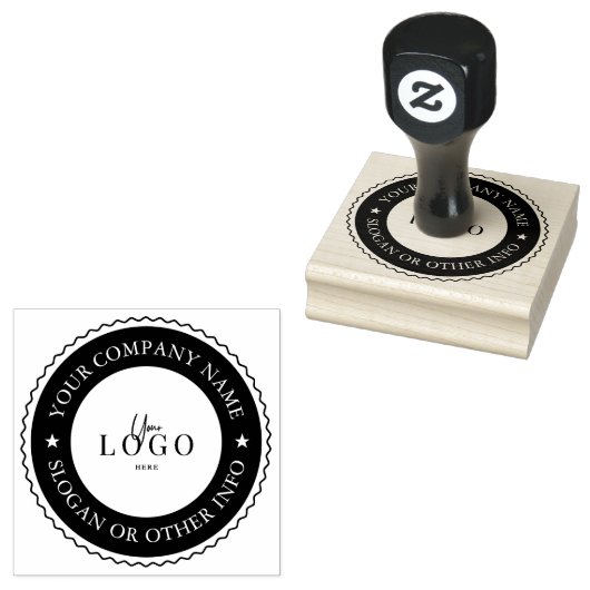 Bedrijf Bedrijf Logo Custom Rubber Stamp Rubberstempel (Gestempeld)