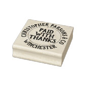 Bedrijf betaald met Bedankt Rubberstempel (Stempel)