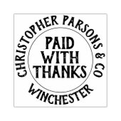 Bedrijf betaald met Bedankt Rubberstempel (Afrduk)