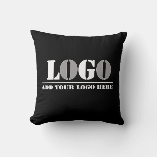 Bedrijf Black Creëer Uw eigen Afbeelding Kussen (Voorkant)
