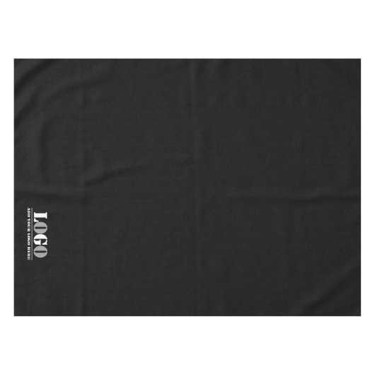 Bedrijf Black Creëer Uw eigen Afbeelding Tafelkleed (Voorkant (Horizontaal))