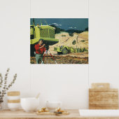  bedrijf, bouwplaats met enquête poster (Keuken)