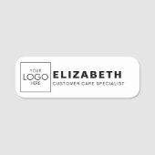 Bedrijf Branded Uw Logo Hier Budget Bedrijf Naamplaatje (Voorkant)