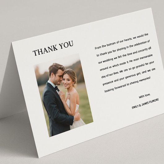 Bedrijf, bruiloft en begrafenis Dank u kaart ontwe