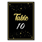 Bedrijf Charity Gala Ball Event Elegant Gold Black Kaart (Achterkant)