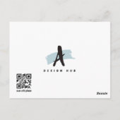 Bedrijf Dank u kaart, waterverf Dank u Briefkaart (Achterkant)