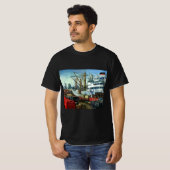 bedrijf, dockvrachttransport t-shirt (Voorkant volledig)