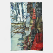 bedrijf, dockvrachttransport theedoek (Verticaal)