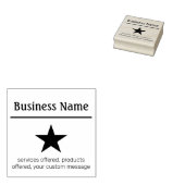 Bedrijf en Bedrijf Logo met Naam Rubberstempel (Gestempeld)