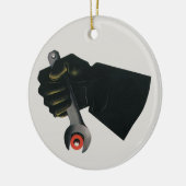 bedrijf, fabrieksmachinist keramisch ornament (Links)