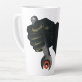 bedrijf, fabrieksmachinist latte mok (Linkerhoek)