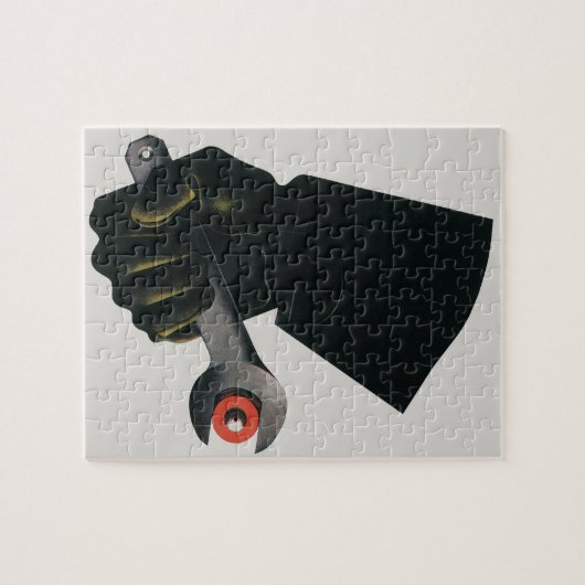  bedrijf, fabrieksmachinist legpuzzel (Horizontaal)