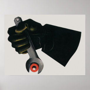  bedrijf, fabrieksmachinist poster