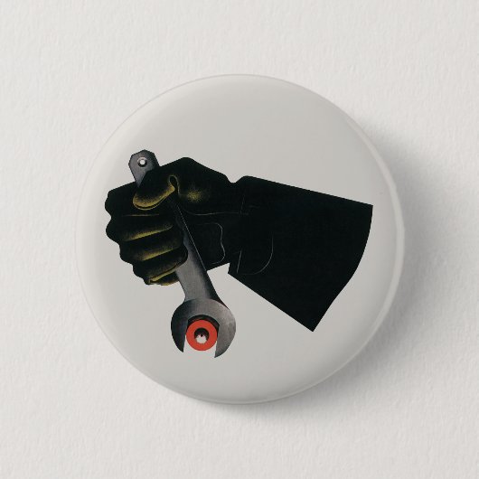 bedrijf, fabrieksmachinist ronde button 5,7 cm (Voorkant)