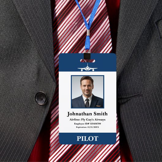 Bedrijf Foto Security ID Luchtvaartmaatschappij Pi Badge