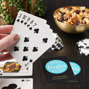 Bedrijf Hotel Club Event Team Logo Promo Pokerkaarten