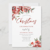 Bedrijf Kantoor Corporate Event Kerstfeest Kaart (Voorkant)