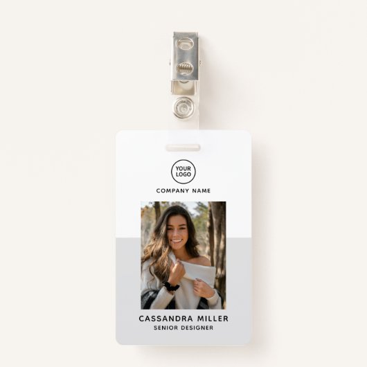 Bedrijf Kantoor Custom Employee Badge (Voorkant met clip)