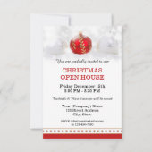 Bedrijf Kerst Open Huis Party Uitnodiging (Voorkant)