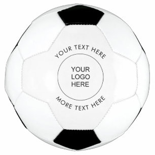 Bedrijf Logo Afbeelding Tekst Sjabloon Aangepast Voetbal