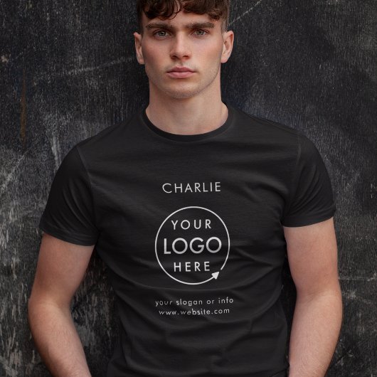 Bedrijf Logo Bedrijf Branded Personeel Naam T-shirt