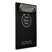 Bedrijf Logo Bedrijfsminimalist Mini Klembord (Schuin)