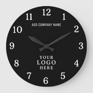 Bedrijf Logo Bedrijfsnaam Bedrijfsmerk Promo Grote Klok
