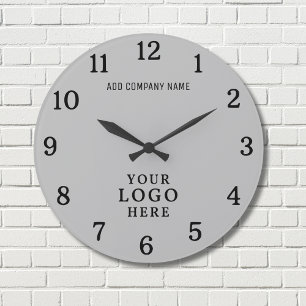 Bedrijf Logo Bedrijfsnaam Bedrijfsmerk Promo Grote Klok