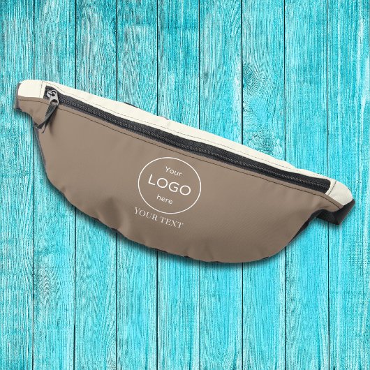 Bedrijf logo beige bruin accessoire buikzak heuptasje